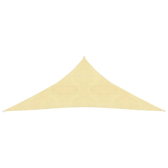 Voile d'ombrage 160 g/m² Beige 5x7x7 m PEHD – Image 2