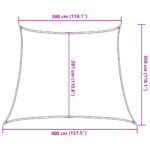 Voile d'ombrage 160 g/m² Beige 3/4x3 m PEHD – Image 8