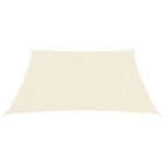 Voile d'ombrage 160 g/m² Crème 3x3 m PEHD – Image 2