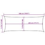 Voile d'ombrage 160 g/m² Crème 2x5 m PEHD – Image 8
