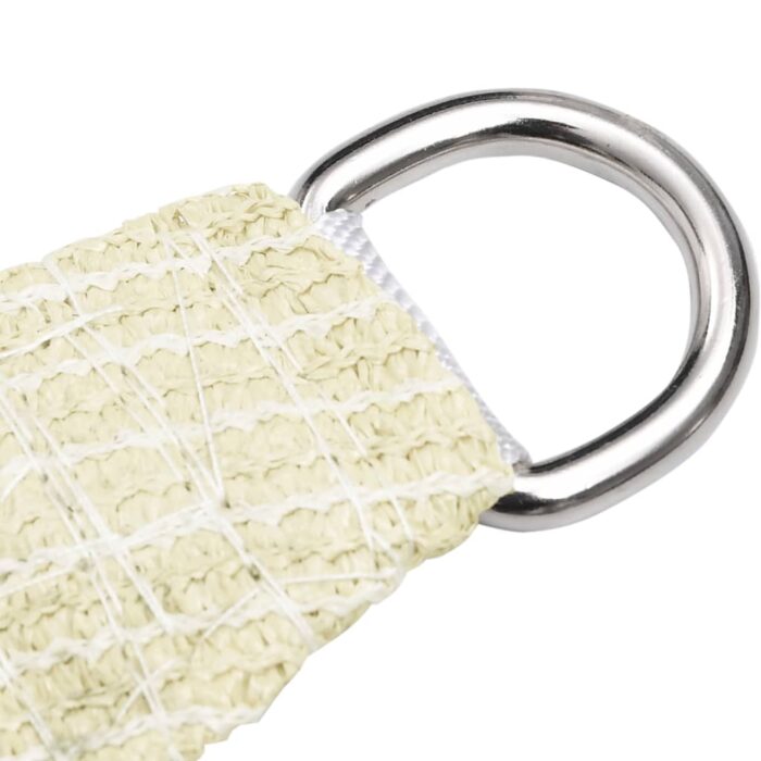 Voile d'ombrage 160 g/m² Crème 4,5x4,5x4,5 m PEHD – Image 2
