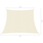Voile d'ombrage 160 g/m² Crème 3/4x3 m PEHD – Image 5