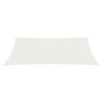 Voile d'ombrage 160 g/m² Blanc 3x4,5 m PEHD – Image 2