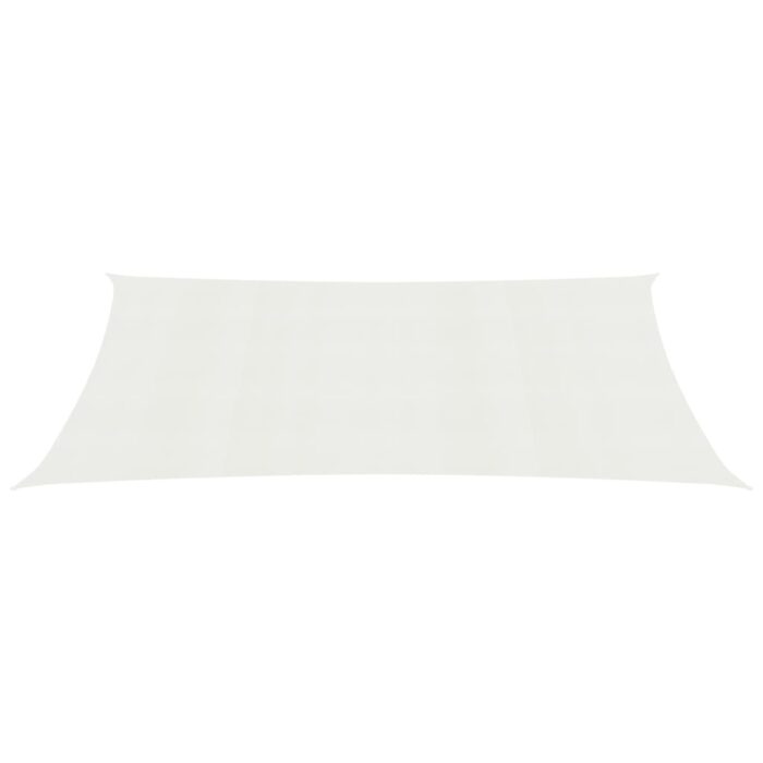 Voile d'ombrage 160 g/m² Blanc 3x4,5 m PEHD – Image 2