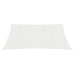 Voile d'ombrage 160 g/m² Blanc 3x5 m PEHD – Image 2