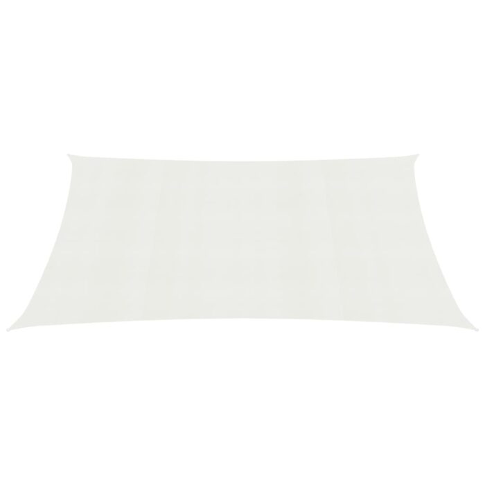 Voile d'ombrage 160 g/m² Blanc 3x5 m PEHD – Image 2