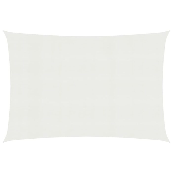Voile d'ombrage 160 g/m² Blanc 3x5 m PEHD – Image 1