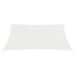 Voile d'ombrage 160 g/m² Blanc 3,5x4,5 m PEHD – Image 2
