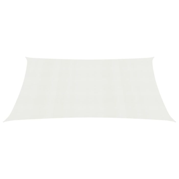 Voile d'ombrage 160 g/m² Blanc 3,5x4,5 m PEHD – Image 2