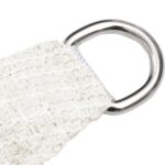 Voile d'ombrage 160 g/m² Blanc 4x4x4 m PEHD – Image 3
