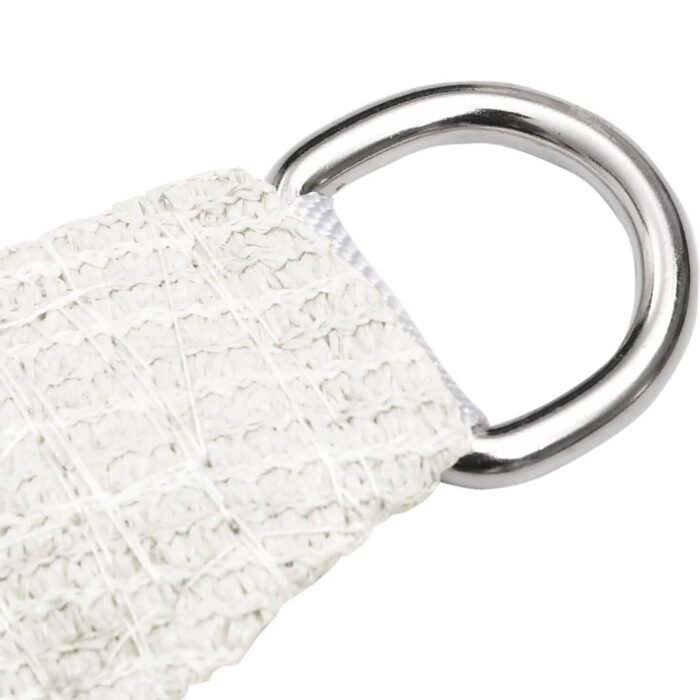 Voile d'ombrage 160 g/m² Blanc 4x4x4 m PEHD – Image 3
