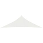 Voile d'ombrage 160 g/m² Blanc 5x5x6 m PEHD – Image 2