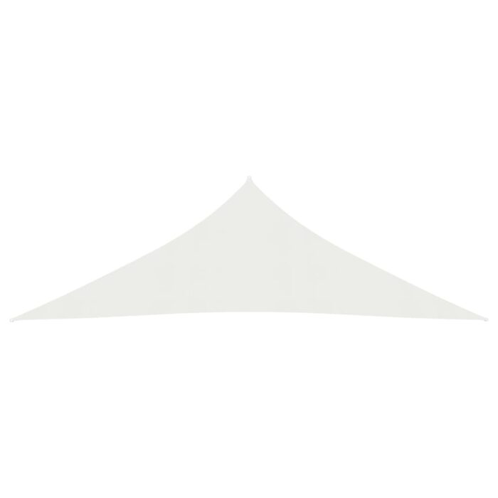 Voile d'ombrage 160 g/m² Blanc 5x5x6 m PEHD – Image 2