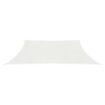 Voile d'ombrage 160 g/m² Blanc 3/4x2 m PEHD – Image 2