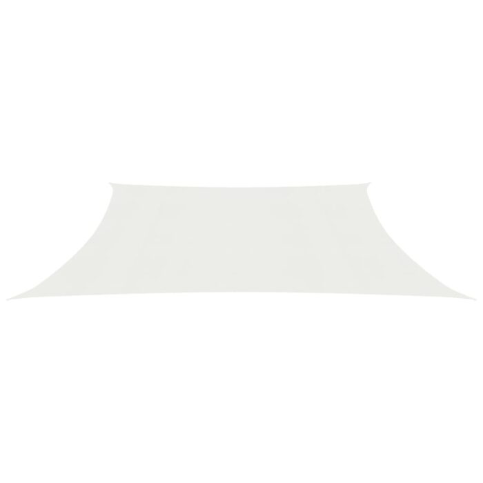 Voile d'ombrage 160 g/m² Blanc 3/4x3 m PEHD – Image 2