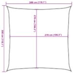 Voile d'ombrage 160 g/m² Vert clair 3x3 m PEHD – Image 8