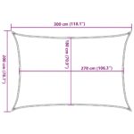 Voile d'ombrage 160 g/m² Vert clair 2x3 m PEHD – Image 8