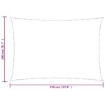Voile d'ombrage 160 g/m² rectangulaire vert clair 2x3,5 m PEHD – Image 5