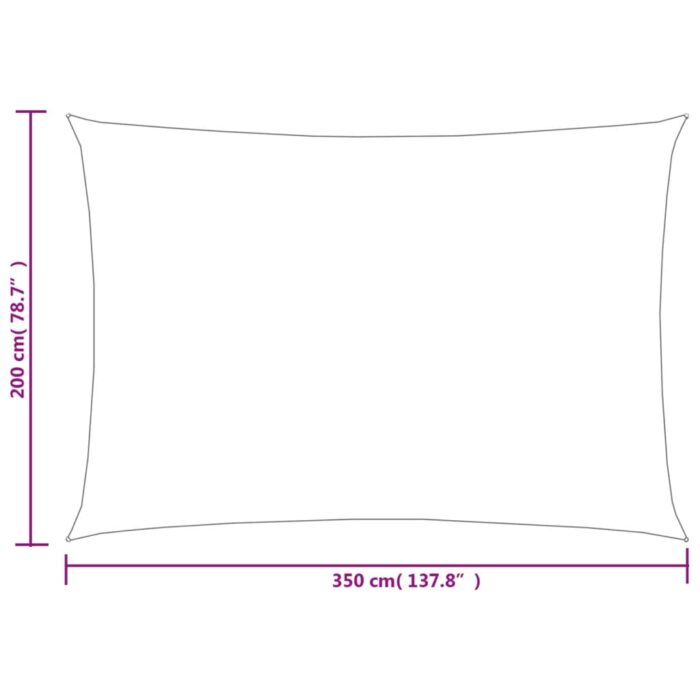 Voile d'ombrage 160 g/m² rectangulaire vert clair 2x3,5 m PEHD – Image 5