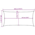 Voile d'ombrage 160 g/m² rectangulaire vert clair 2x3,5 m PEHD – Image 8