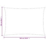 Voile d'ombrage 160 g/m² rectangulaire vert clair 2,5x5 m PEHD – Image 5