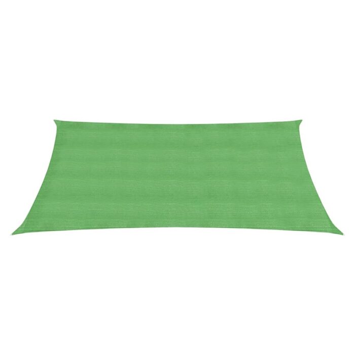 Voile d'ombrage 160 g/m² Vert clair 6x7 m PEHD – Image 2