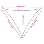 Voile d'ombrage 160 g/m² Vert clair 3,5x3,5x4,9 m PEHD – Image 8