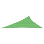 Voile d'ombrage 160 g/m² Vert clair 4x5x6,8 m PEHD – Image 2
