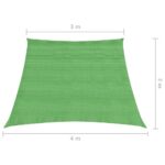 Voile d'ombrage 160 g/m² Vert clair 3/4x2 m PEHD – Image 5
