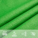 Voile d'ombrage 160 g/m² trapèze vert clair 4/5x4 m PEHD – Image 3