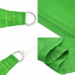 Voile d'ombrage 160 g/m² trapèze vert clair 4/5x4 m PEHD – Image 5