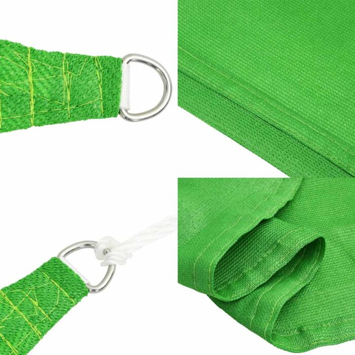 Voile d'ombrage 160 g/m² trapèze vert clair 4/5x4 m PEHD – Image 5