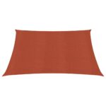 Voile d'ombrage 160 g/m² Terre cuite 2x2,5 m PEHD – Image 2