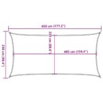 Voile d'ombrage 160 g/m² Terre cuite 2,5x4,5 m PEHD – Image 8