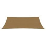 Voile d'ombrage 160 g/m² Taupe 2x4,5 m PEHD – Image 2