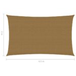 Voile d'ombrage 160 g/m² Taupe 2x4,5 m PEHD – Image 5