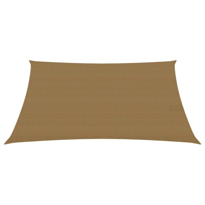 Voile d'ombrage 160 g/m² Taupe 3x4,5 m PEHD – Image 2