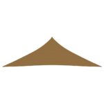 Voile d'ombrage 160 g/m² Taupe 3,5x3,5x4,9 m PEHD – Image 2