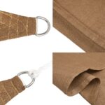 Voile d'ombrage 160 g/m² Taupe 3/4x2 m PEHD – Image 6