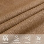 Voile d'ombrage 160 g/m² Taupe 3/4x2 m PEHD – Image 9
