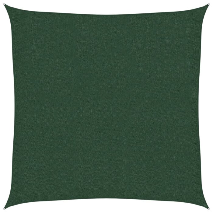 Voile d'ombrage 160 g/m² Vert foncé 2,5x2,5 m PEHD – Image 9