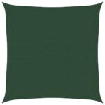 Voile d'ombrage 160 g/m² Vert foncé 4x4 m PEHD – Image 9