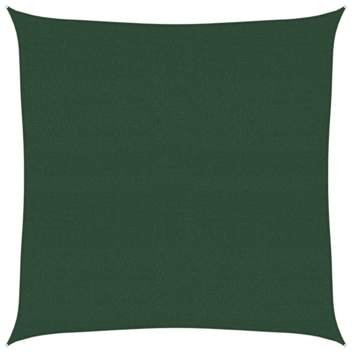 Voile d'ombrage 160 g/m² Vert foncé 4x4 m PEHD – Image 9