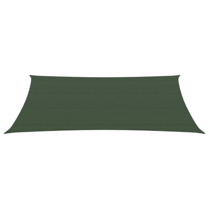 Voile d'ombrage 160 g/m² Vert foncé 2x4 m PEHD – Image 2