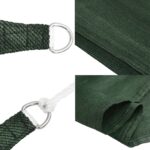 Voile d'ombrage 160 g/m² Vert foncé 2x5 m PEHD – Image 6
