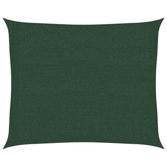Voile d'ombrage 160 g/m² Vert foncé 2,5x3 m PEHD – Image 9