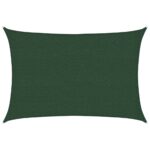 Voile d'ombrage 160 g/m² Vert foncé 2,5x3,5 m PEHD – Image 9
