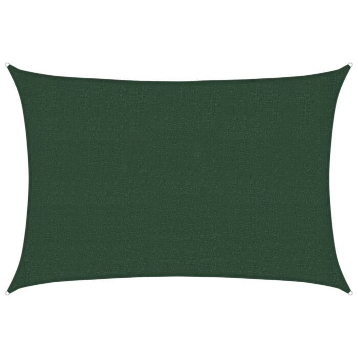 Voile d'ombrage 160 g/m² Vert foncé 2,5x3,5 m PEHD – Image 9