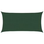 Voile d'ombrage 160 g/m² Vert foncé 2,5x5 m PEHD – Image 9