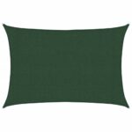 Voile d'ombrage 160 g/m² Vert foncé 3x4 m PEHD – Image 9